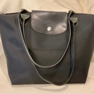 Longchamp Medium Depose Le Pliage Tote Black